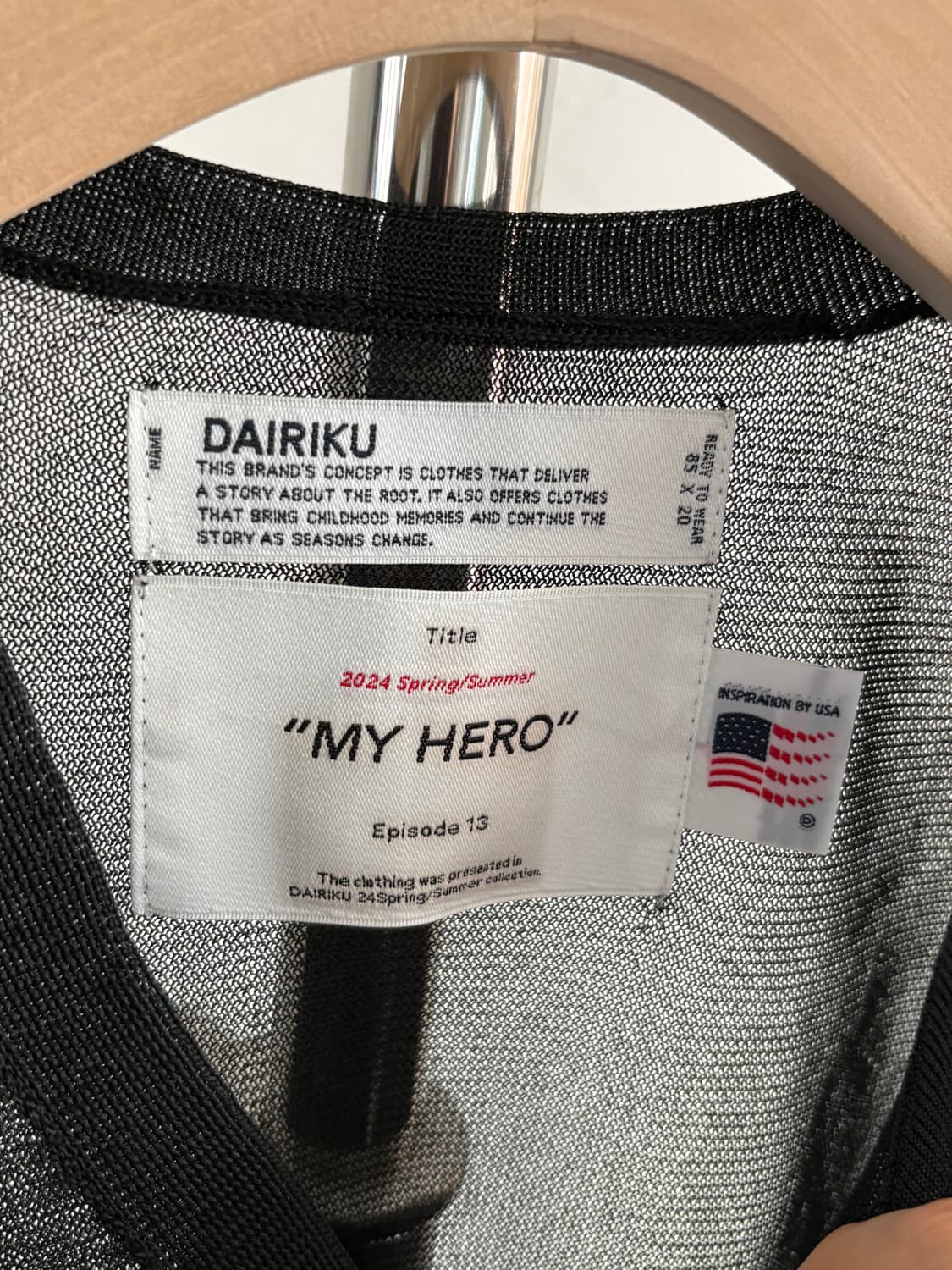 DAIRIKU 다이리쿠 메쉬 엠브로이드 가디건 상품이미지2