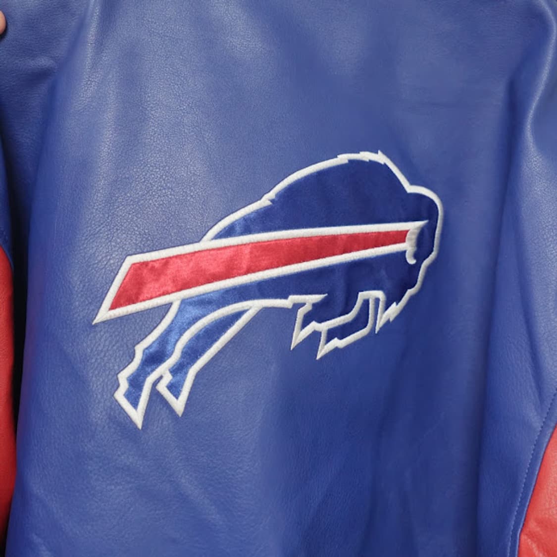1992년 빈티지 Buffalo Bulls 가죽 재킷 상품이미지8