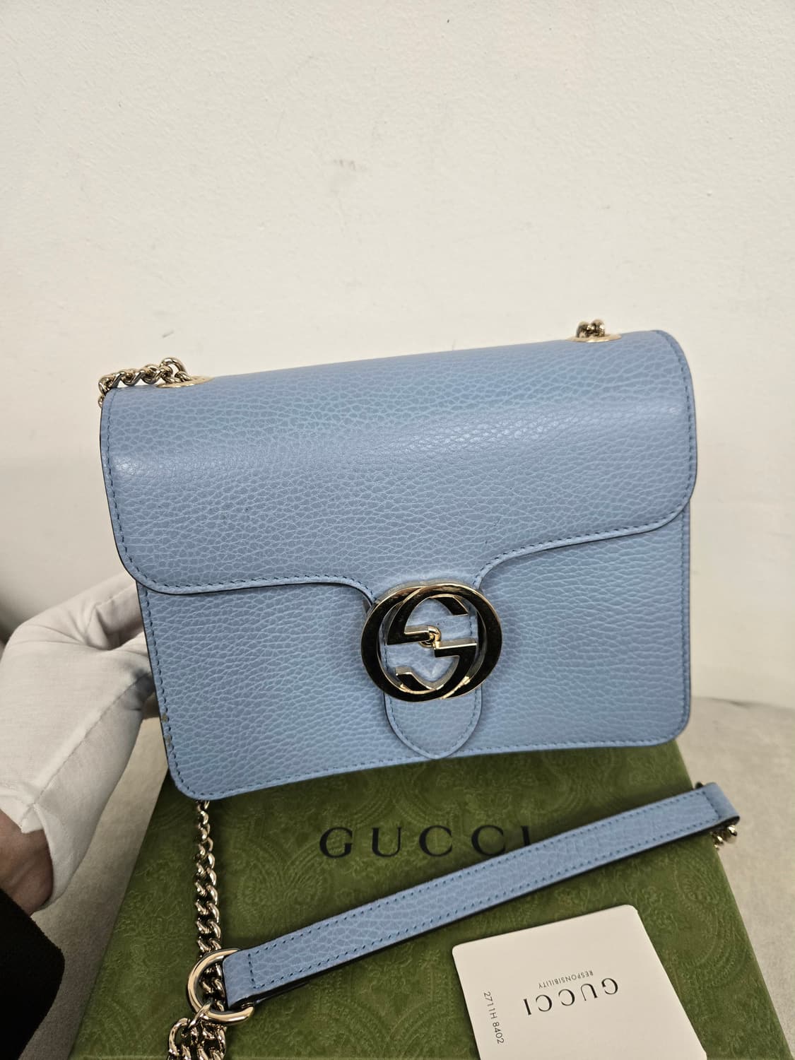 [보증서 정품] 구찌 인터로킹 숄더백 상품이미지1