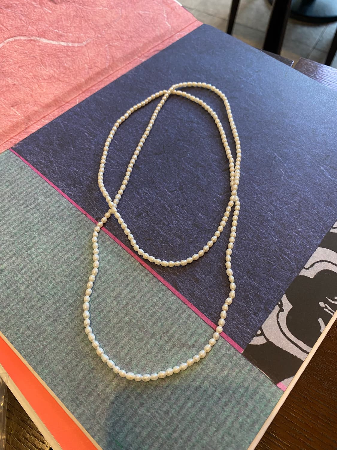 빈티지 담수진주 롱 목걸이 상품이미지5