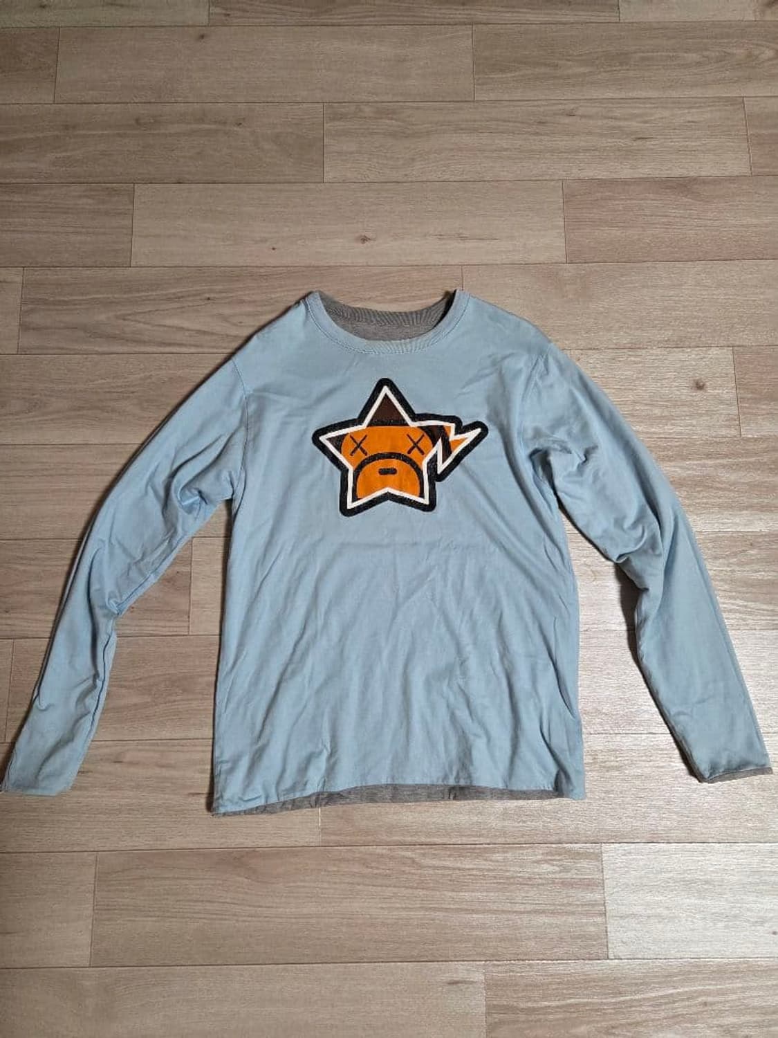 베이프 X 카우즈 베이비 마일로 리버서블 롱슬리브 티셔츠 상품이미지1