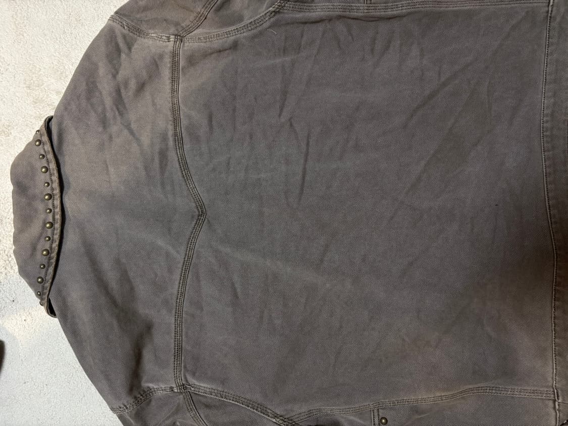 자라 zara 스터드 워싱 워크자켓 XL 상품이미지5