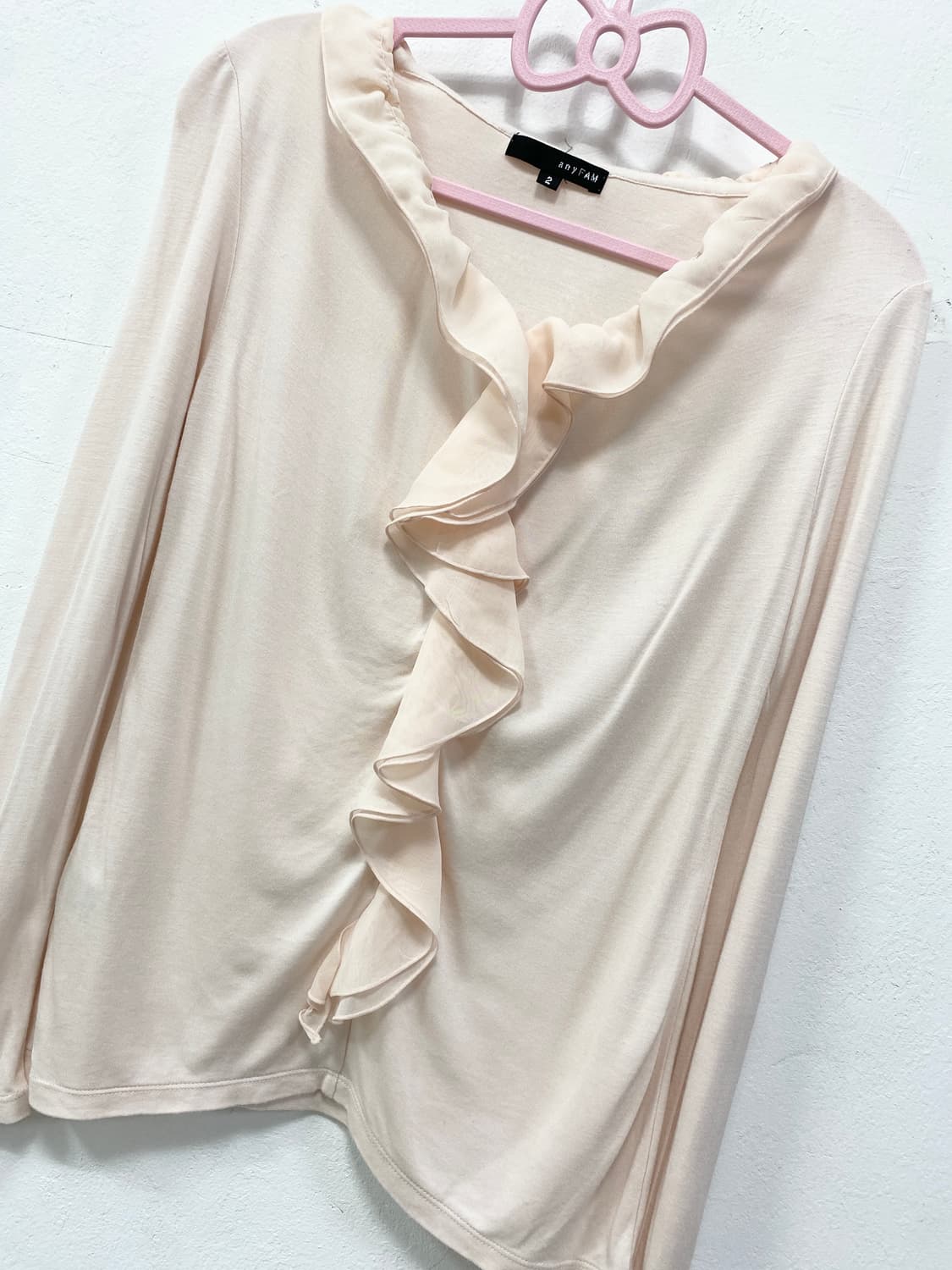 [ANY FAM] 로걀 핑크 레이스 롱슬리브 상품이미지6