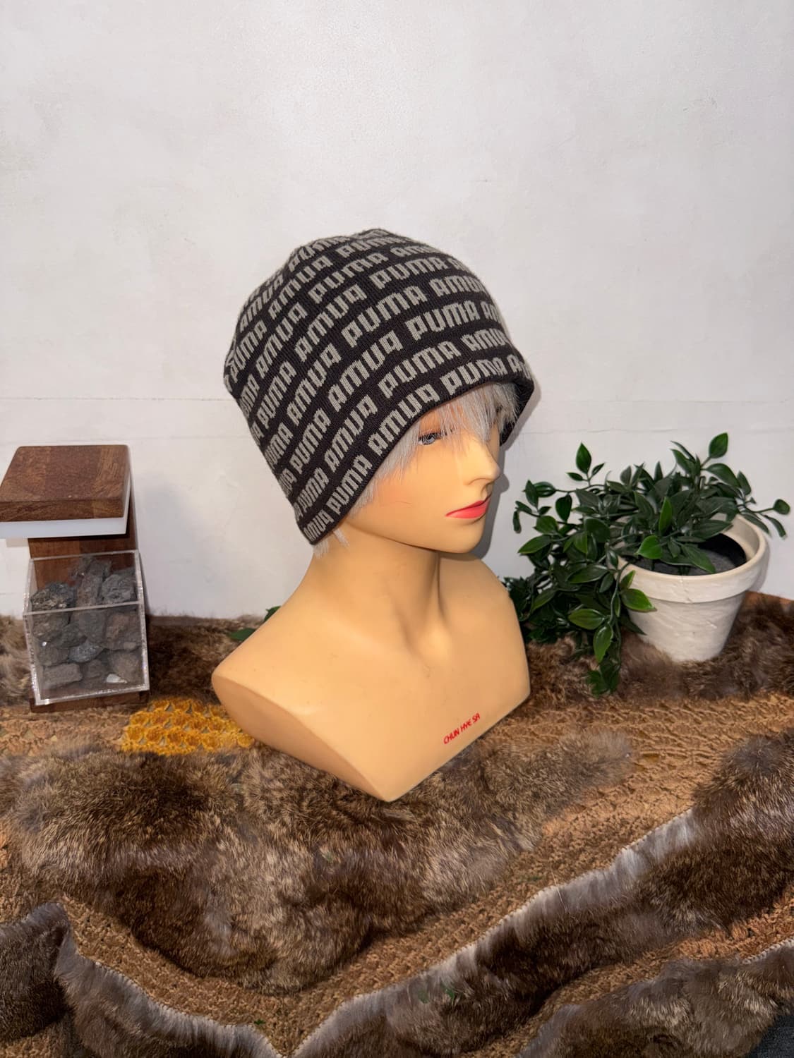 Puma black logo beanie 상품이미지3