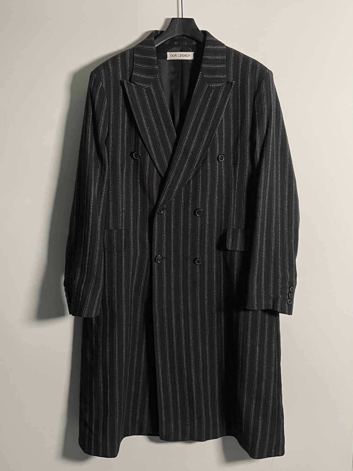 아워레가시 스트라이프 웨일 롱 코트 (on.442)   상품이미지4