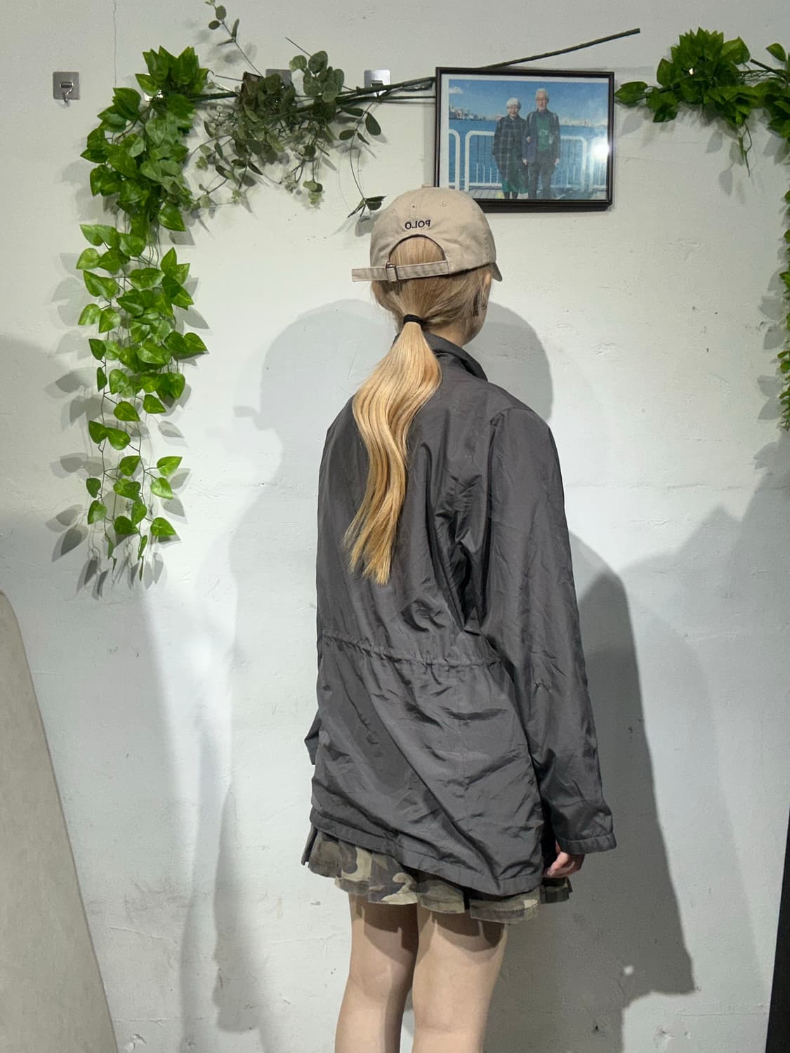 헤드 그레이 올드스쿨 오버핏 바람막이 자켓 L 상품이미지3