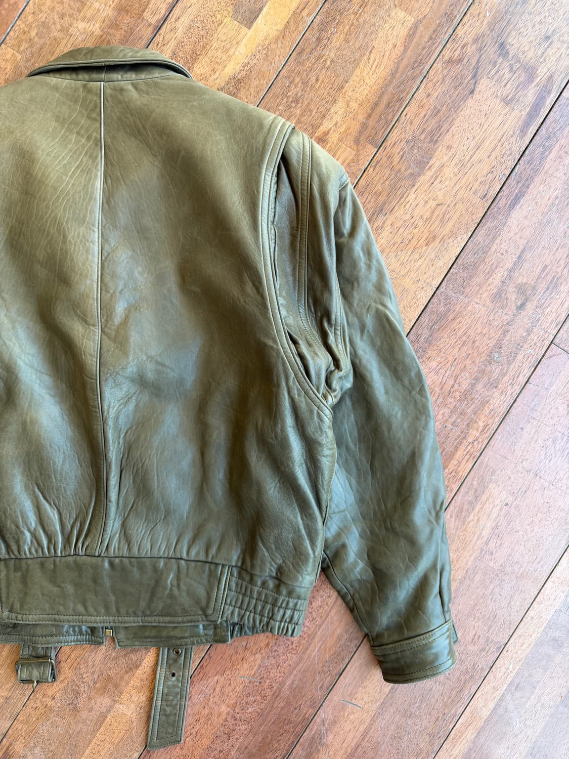 80s Italian Structural Lambskin Bomber 상품이미지8