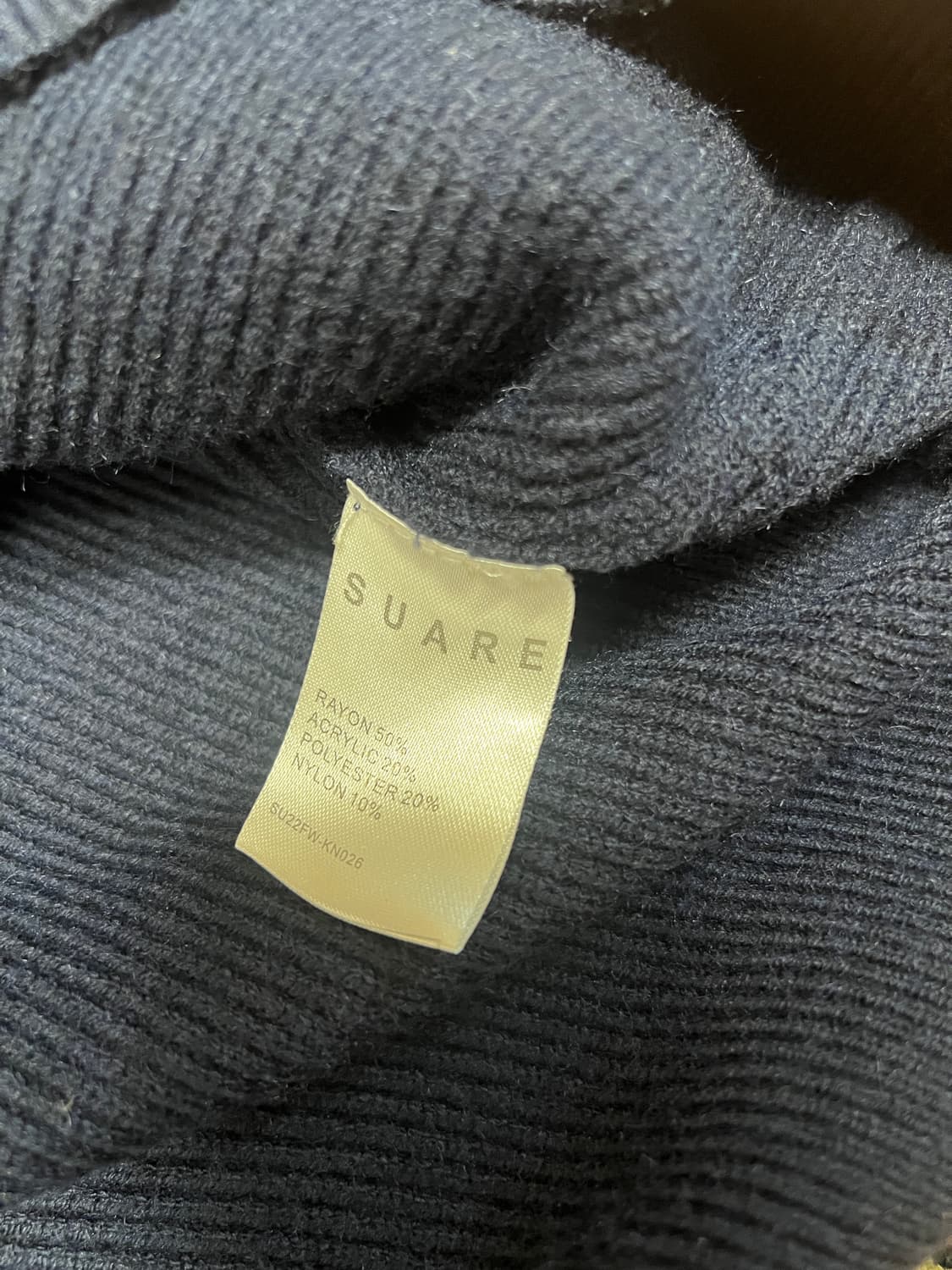 [XL] 수아레 네이비 니트 후드 상품이미지3