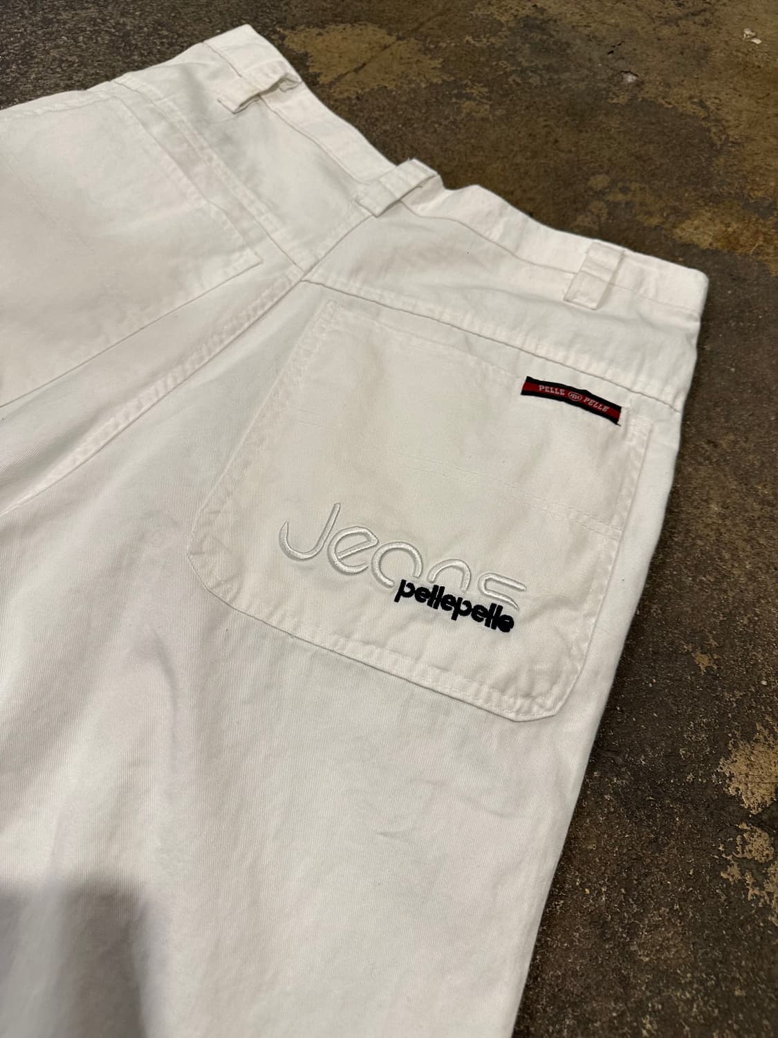 빈티지 90s 펠레펠레 화이트 반바지  상품이미지4