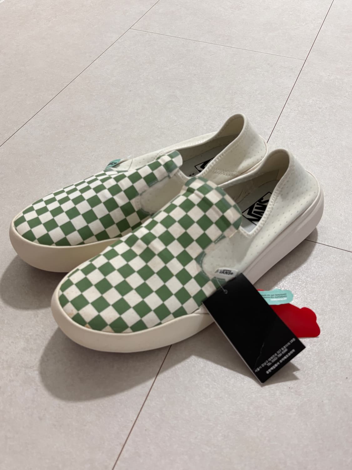 반스 체커보드 슬립온 ComfyCush / 그린 / 300 상품이미지9