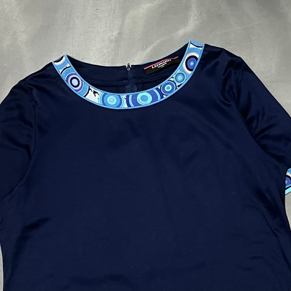  레오나드 패턴 바인딩 반팔티 y15878 상품이미지3