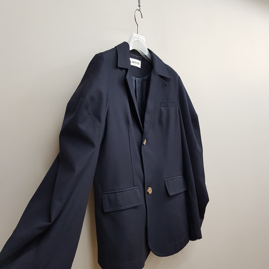 랑방파리 울 블렌드 테일러드 자켓 M사이즈 상품이미지6