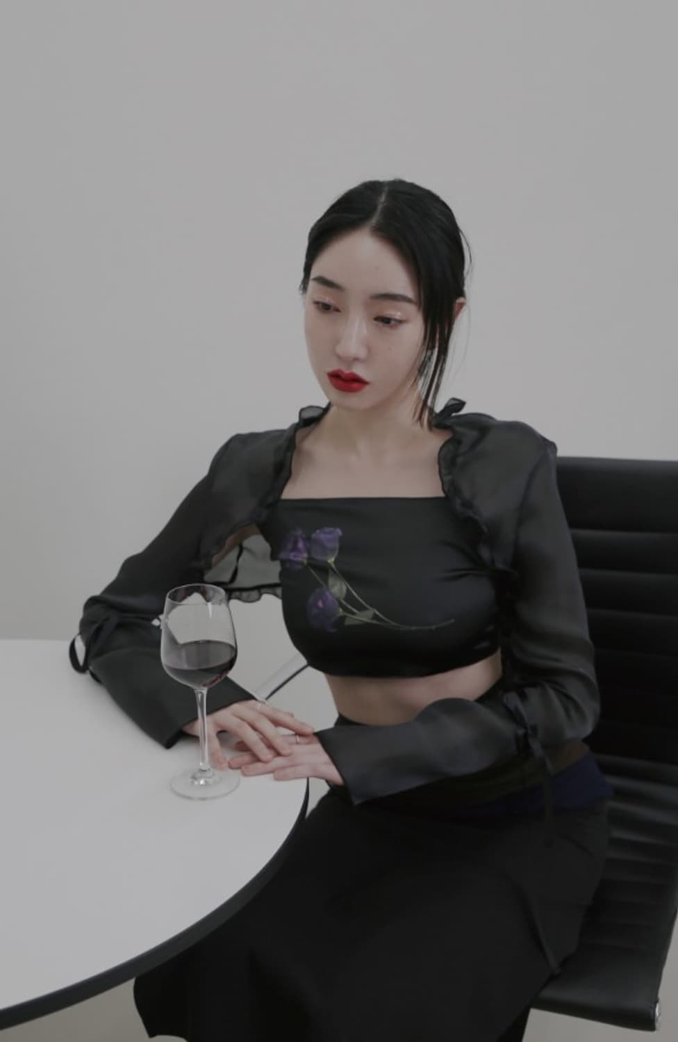 DARLINGYOUAREBAD MESH BOLERO BLACK 상품이미지5