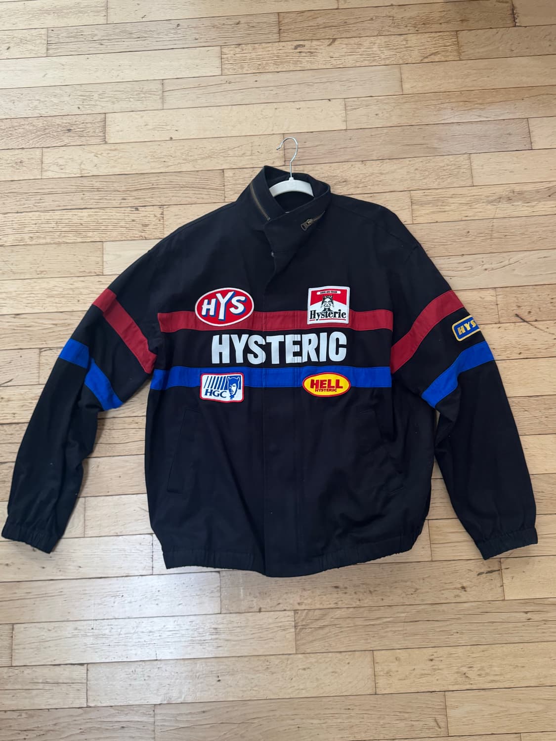 히스테릭 글래머 레이싱 자켓 블랙 상품이미지3