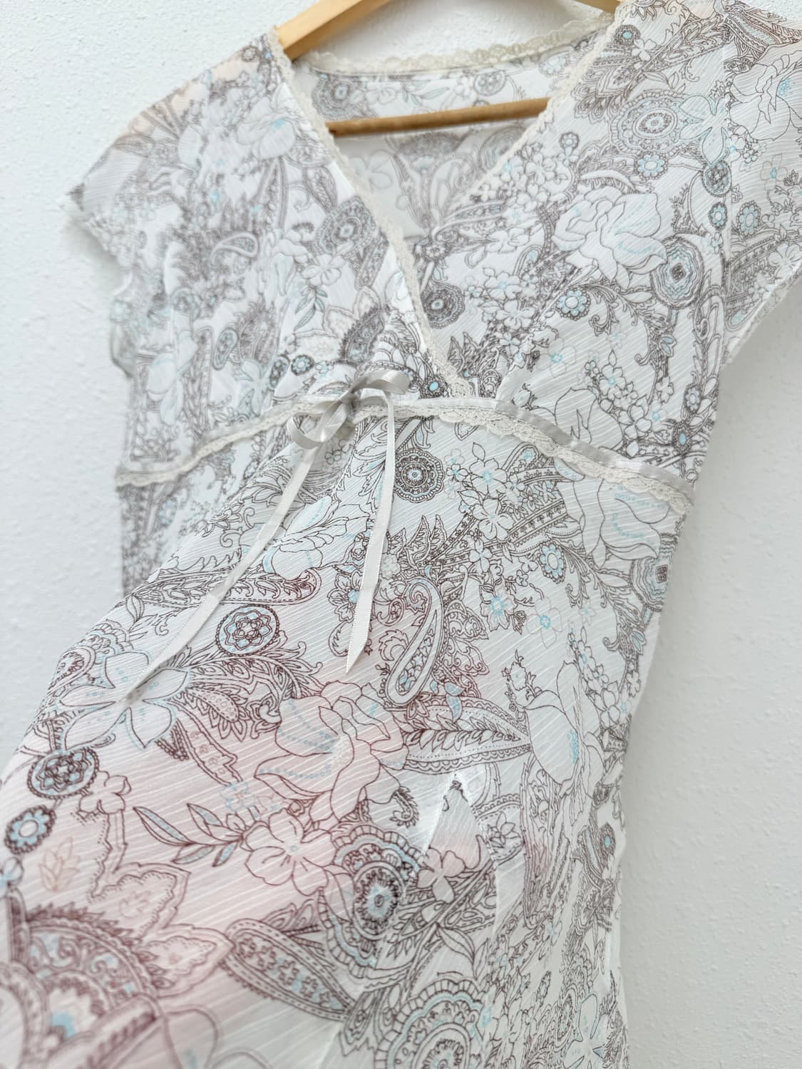 빈티지 레이스 시스루 레이어드 미니 원피스 상품이미지6