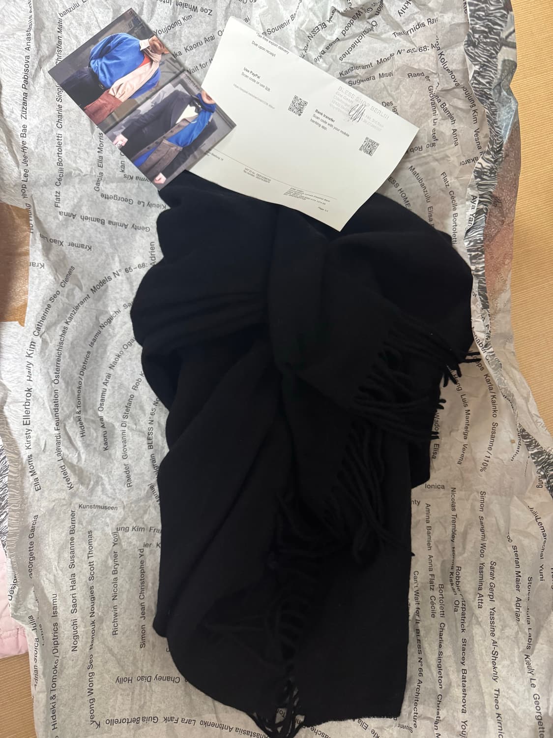 블레스 드랩스 롱 스카프 머플러 상품이미지2