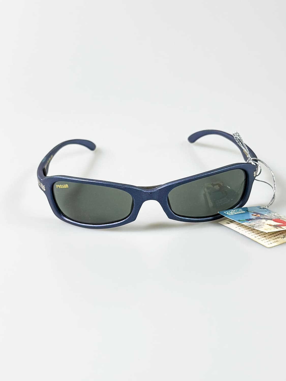 90s PROSUN 볼드 맷네이비 스퀘어 빈티지 선글라스 상품이미지2