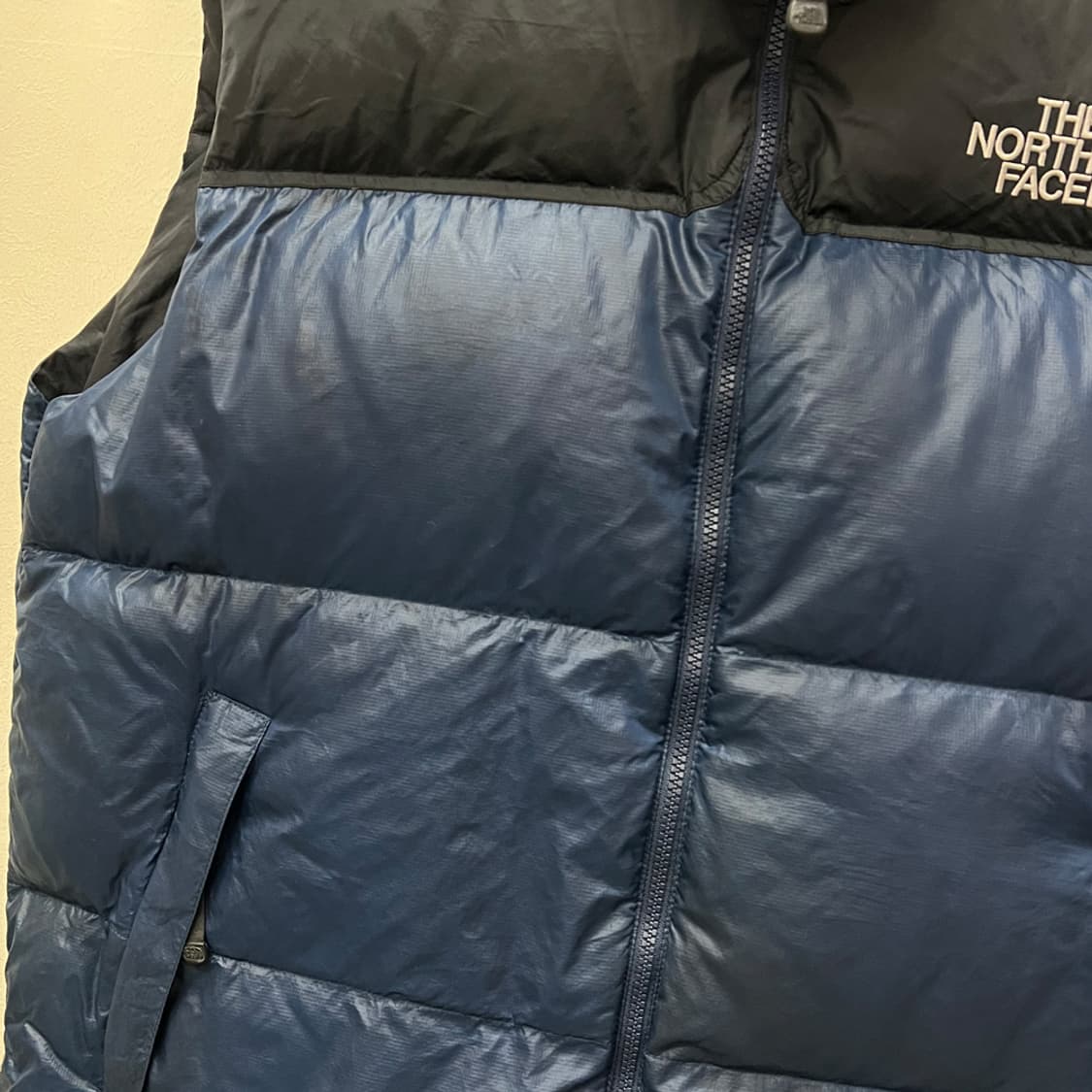 노스페이스 700 눕시 구스 다운 네이비 패딩 베스트 조끼 XL 상품이미지5