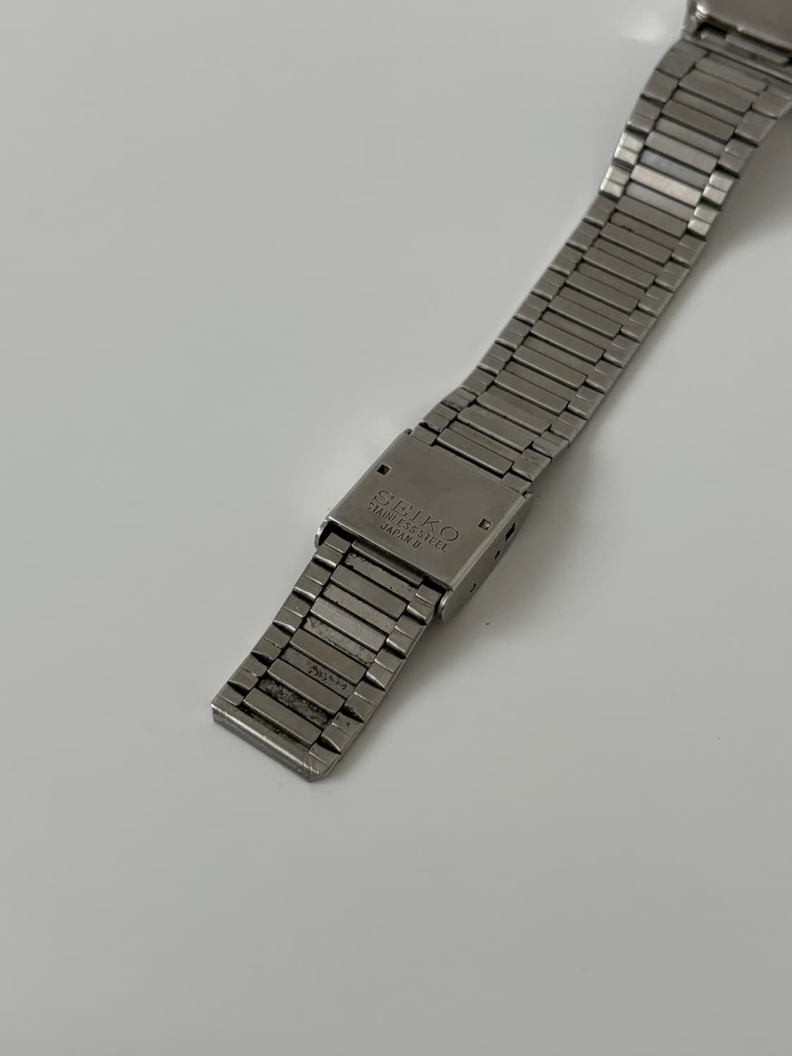 80s black dial silver square quartz 상품이미지7
