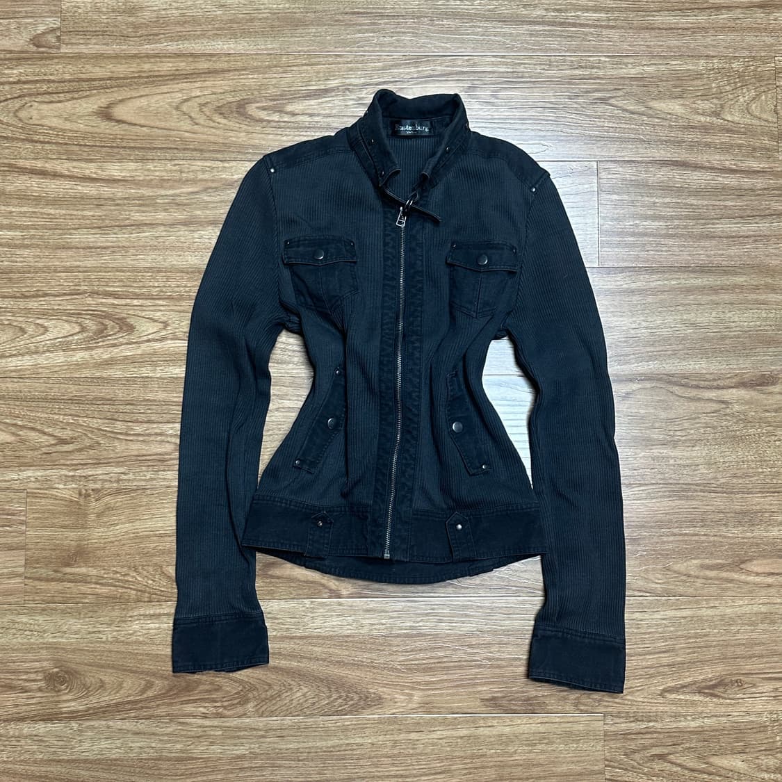 빈티지 포켓 집업 티셔츠 오네갸루 로걀 긱시크 베메클깔 고딕 고스 그런지 상품이미지1