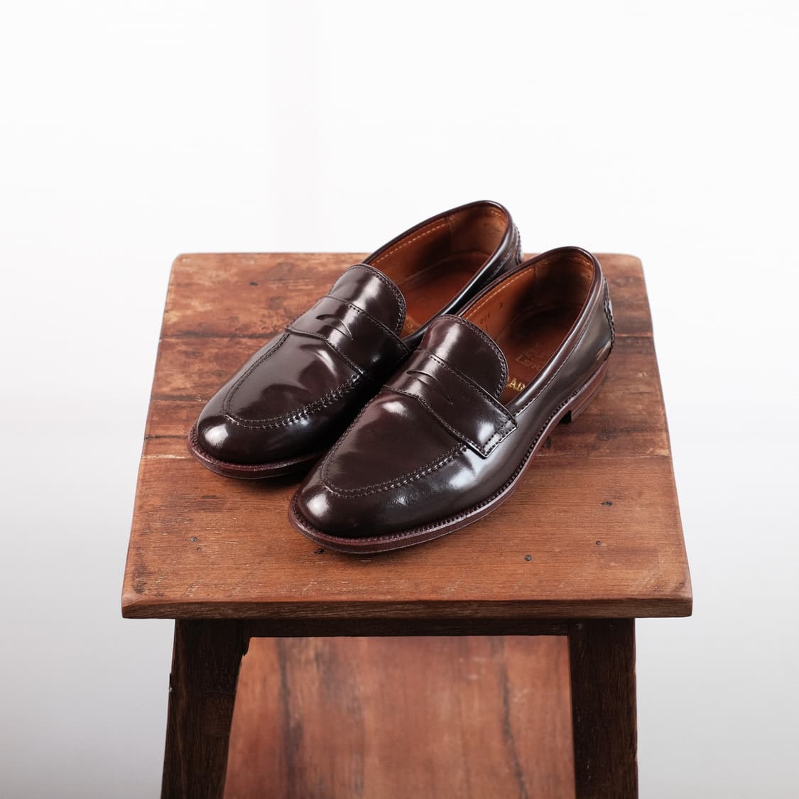 알든 7.5D사이즈 버건디 코도반 페니로퍼 레이든 라스트 상품이미지3