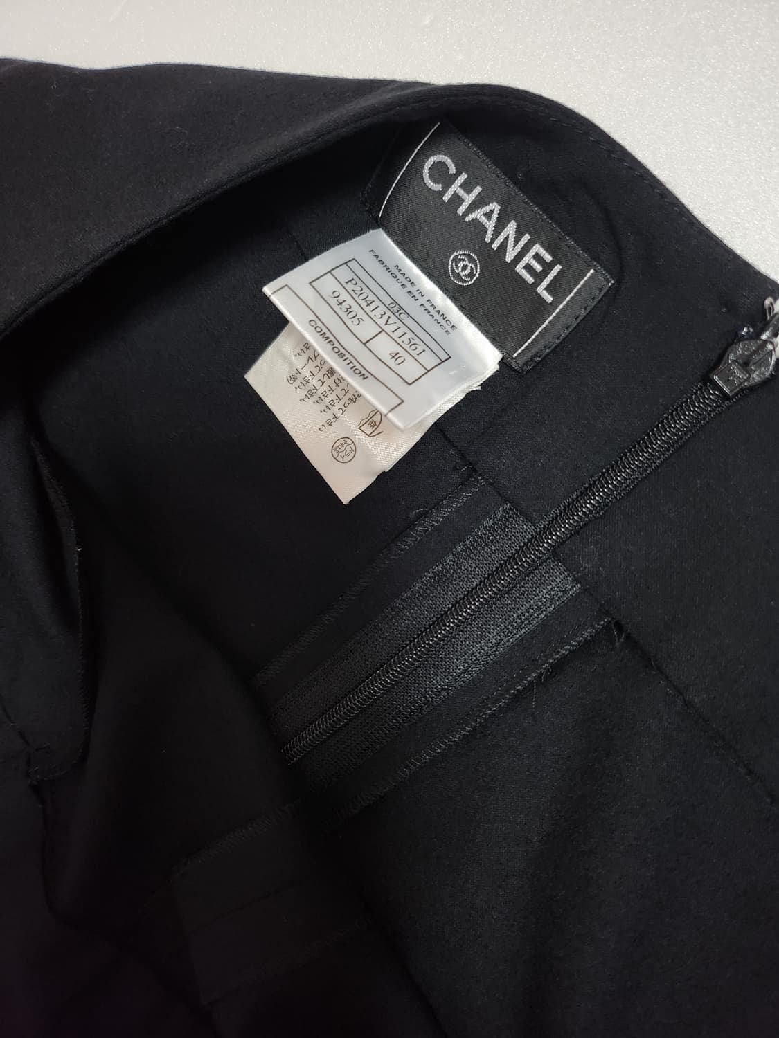 샤넬 블랙 미디 스커트 40 상품이미지4