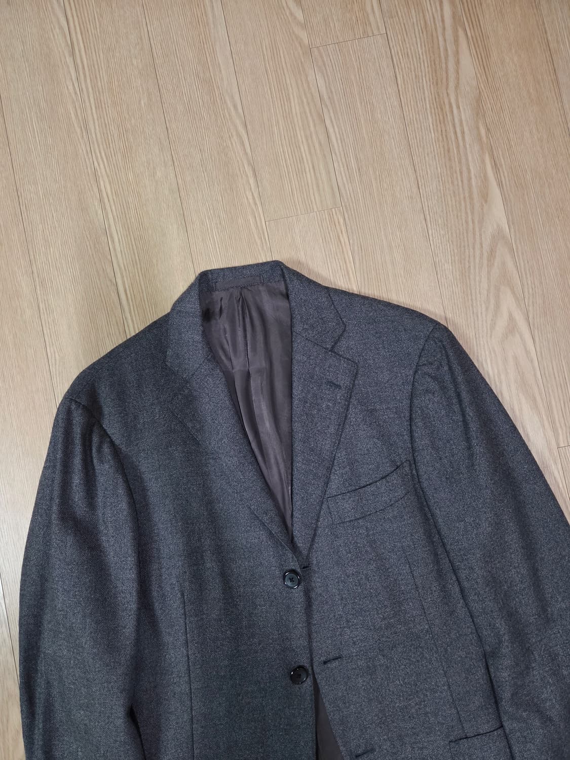 쉽스 재팬 레다 패브릭 쓰리 버튼 블레이져 상품이미지2