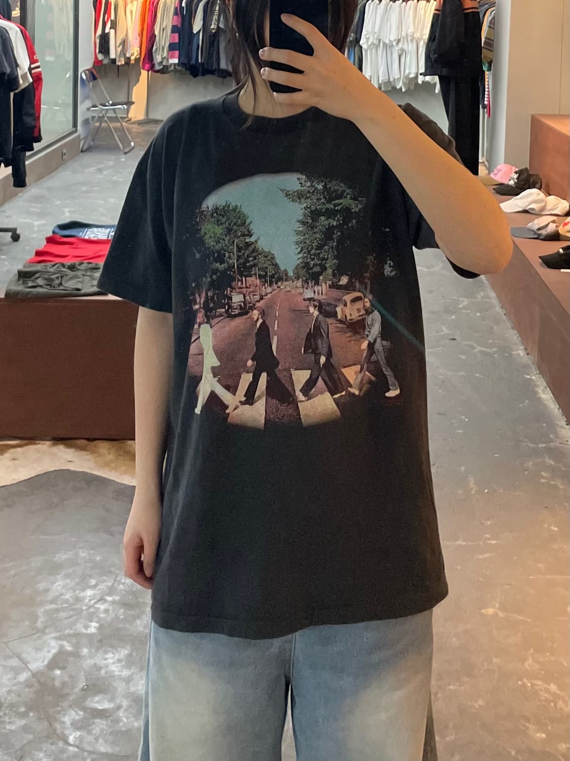 빈티지 비틀즈 프린팅 반팔 H2394 상품이미지1