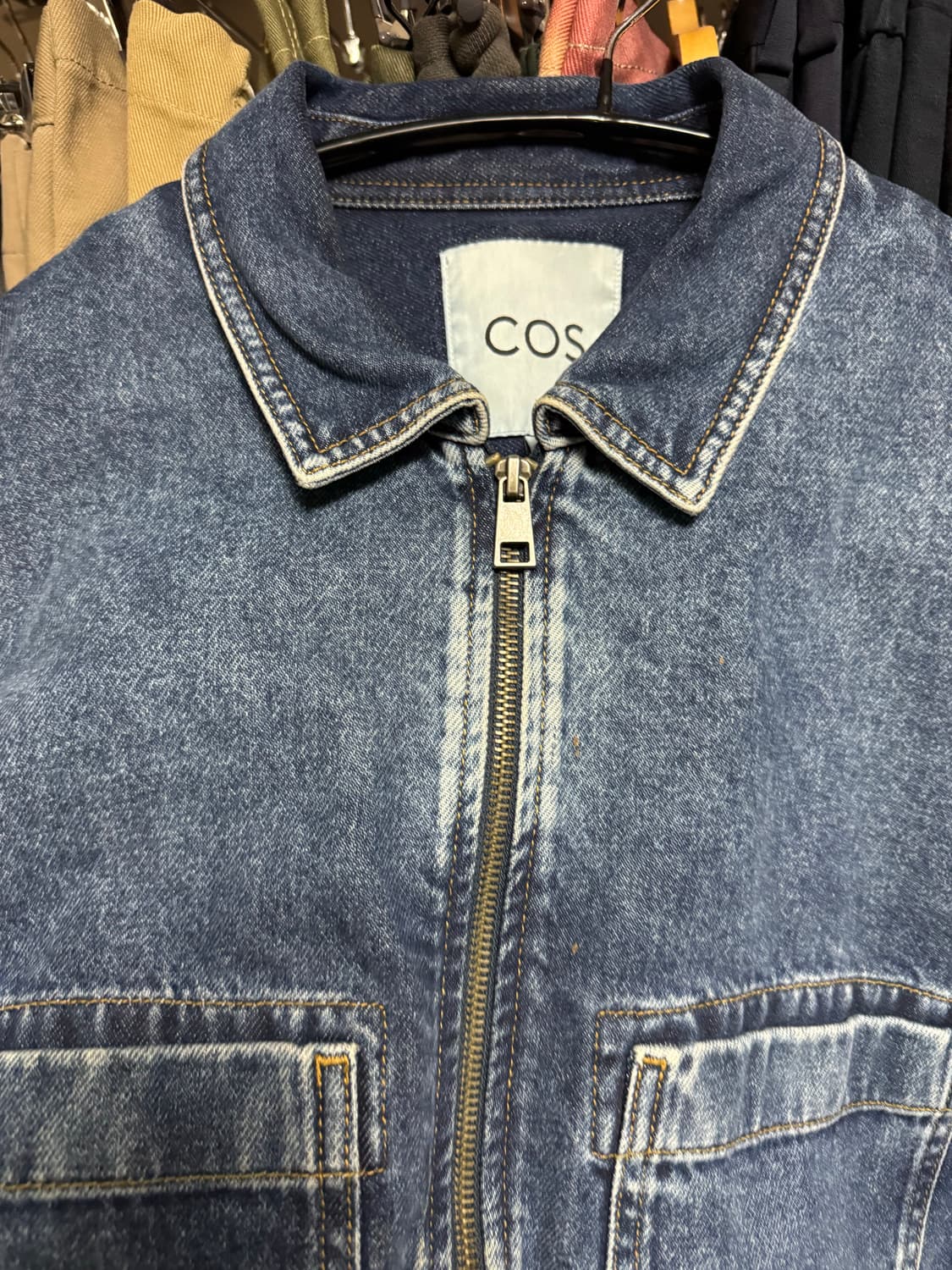 COS(코스) 데님 투웨이 집업 자켓 XL 상품이미지3