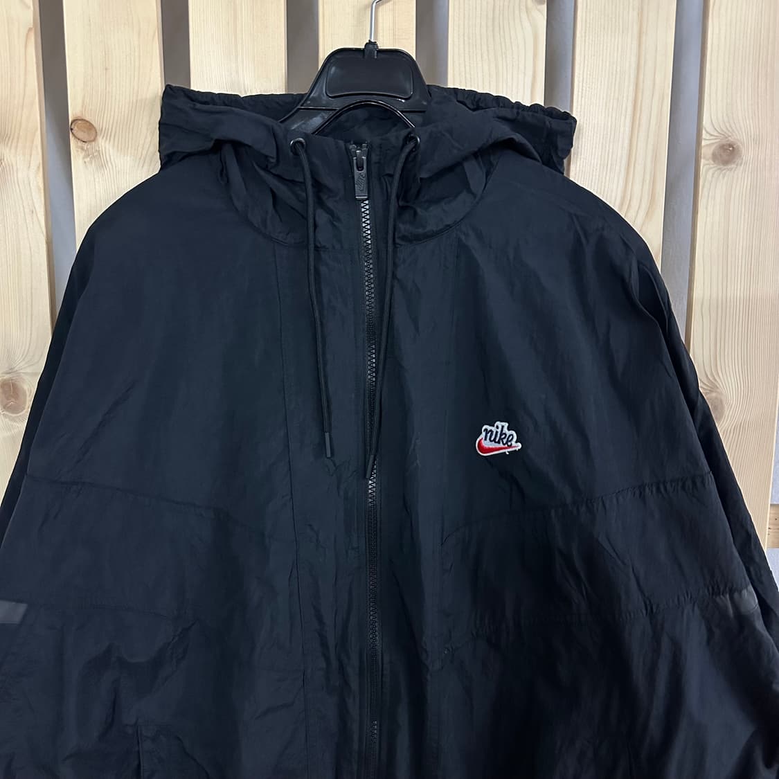(2XL) 나이키 헤리티지 블랙 바람막이 자켓 상품이미지3