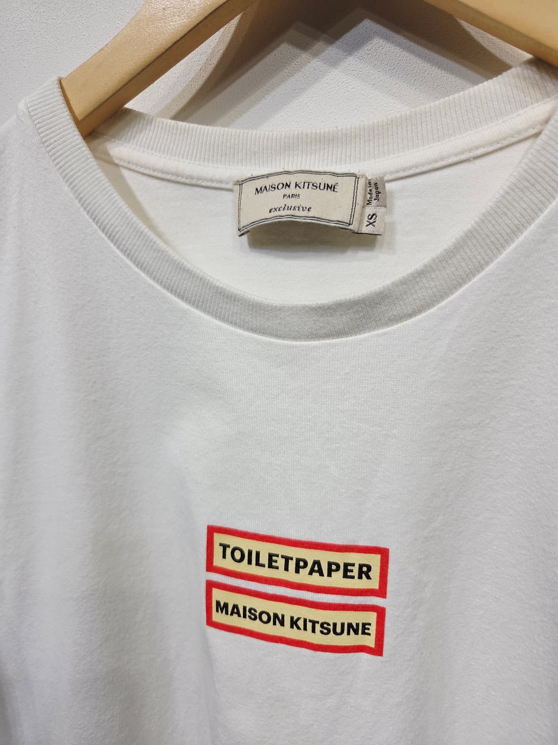 메종키츠네 TOILETPAPER. 반팔 티셔츠 화이트 상품이미지4