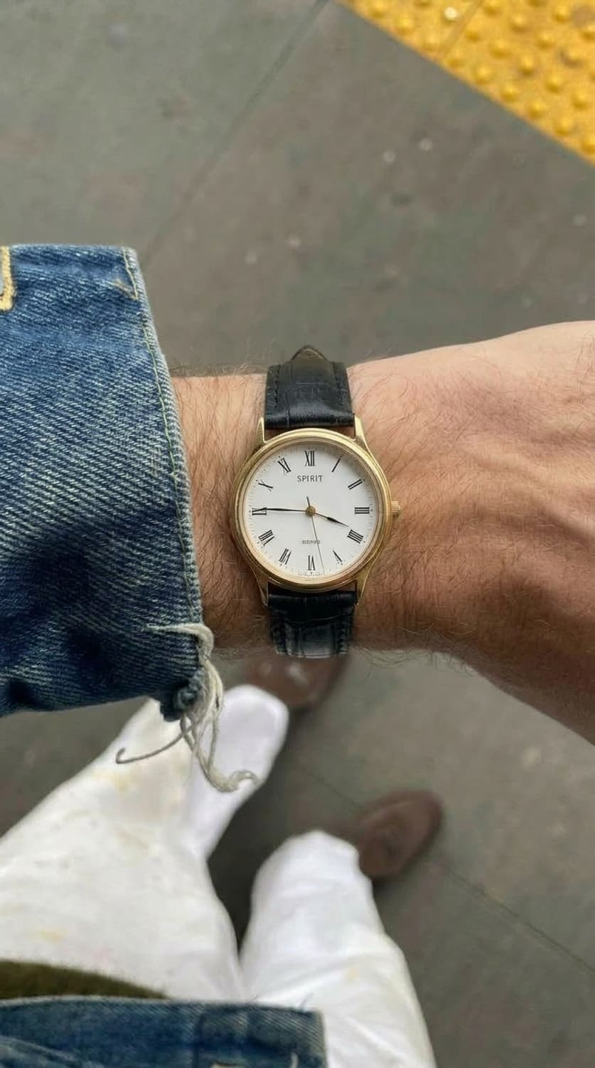[중고] [희귀] 세이코 스피릿 로만 인덱스 골드 -90s 빈티지 쿼츠  상품이미지3