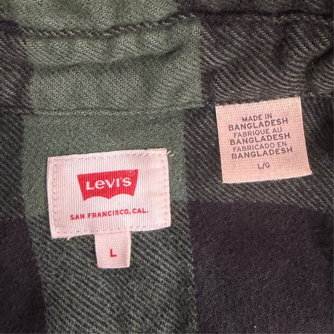 [L] 리바이스 체크 플란넬셔츠  상품이미지6