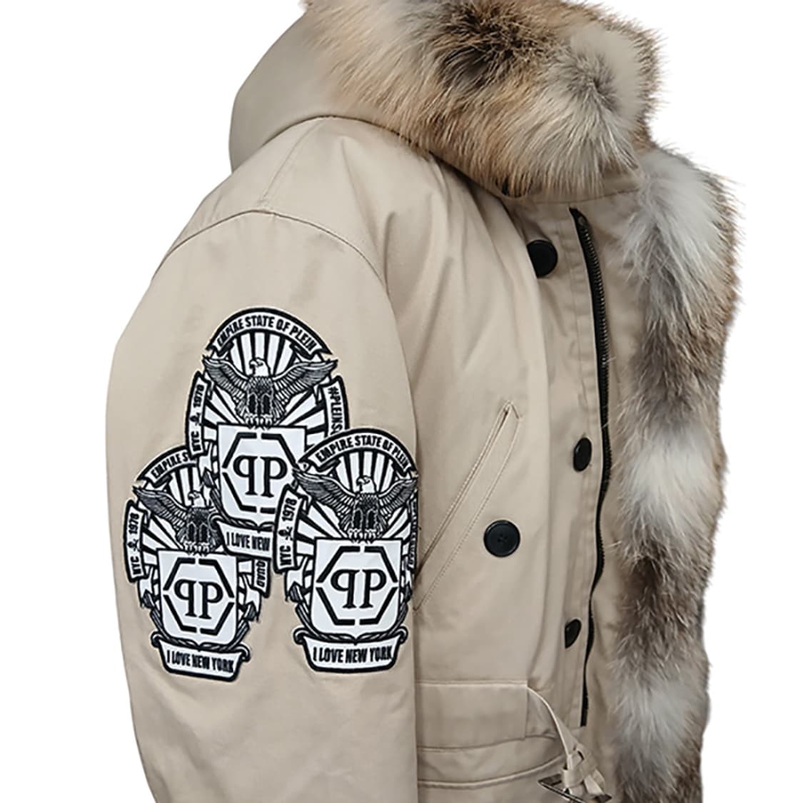 필립플레인 폭스 퍼 라이닝 남성 야상 코트 105 상품이미지5