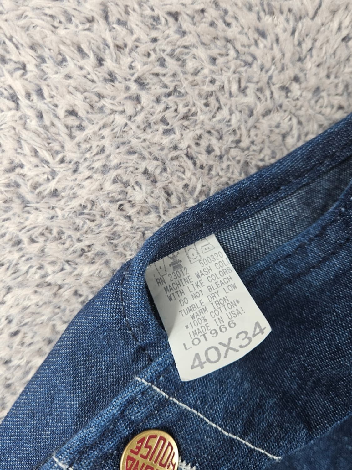 USA ROUND HOUSE 데님 오버롤 슈트 (40X34)/ 10925 상품이미지6