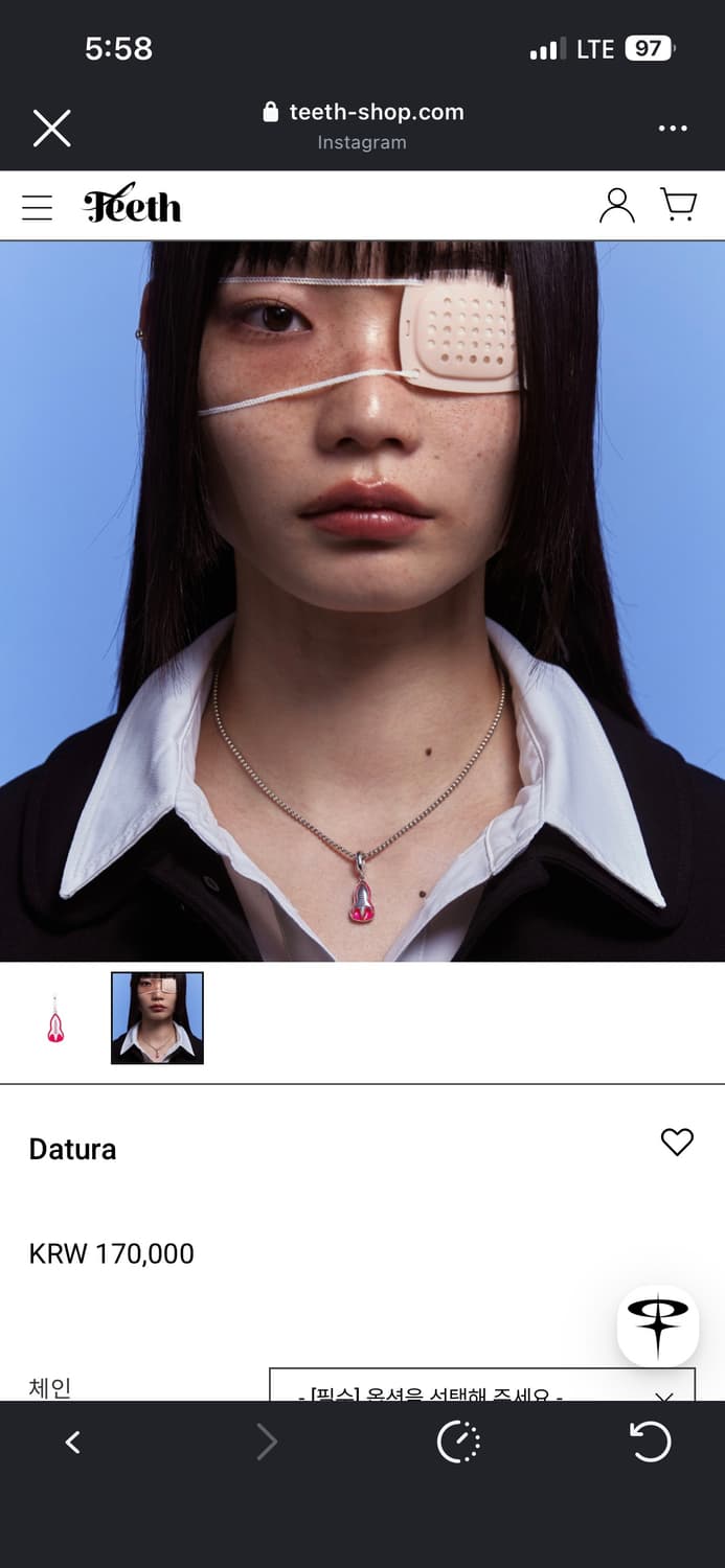 Teeth 티쓰 Datura 목걸이 상품이미지2