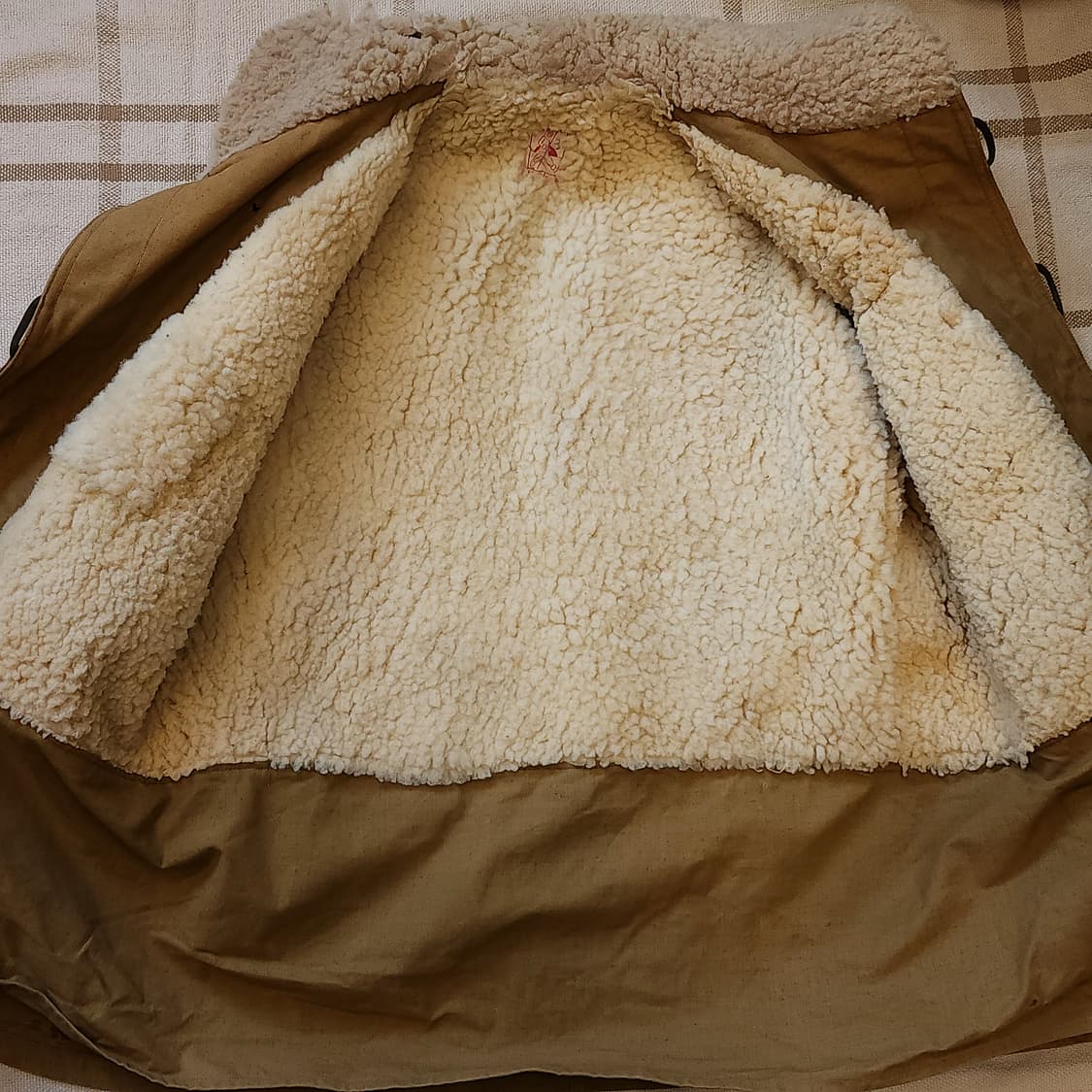 50s 프랑스 매키노 코트 랜치코트 옥스포드 패브릭 에스키모 L 상품이미지8