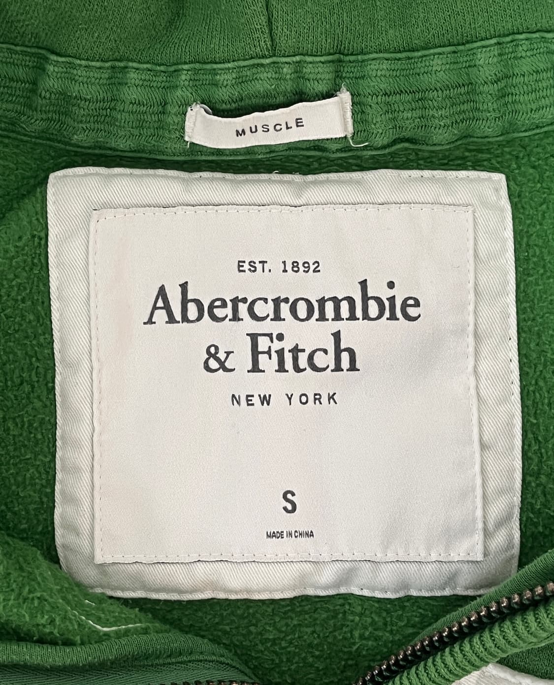 아베크롬비 그린 슬림핏 후드집업 abercrombie n fitch 상품이미지2