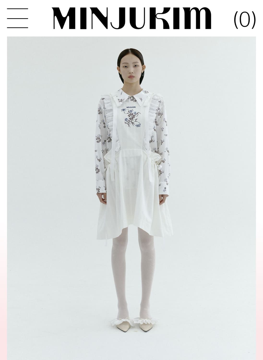 민주킴 에이프런 미니 드레스 - 블랙 상품이미지3