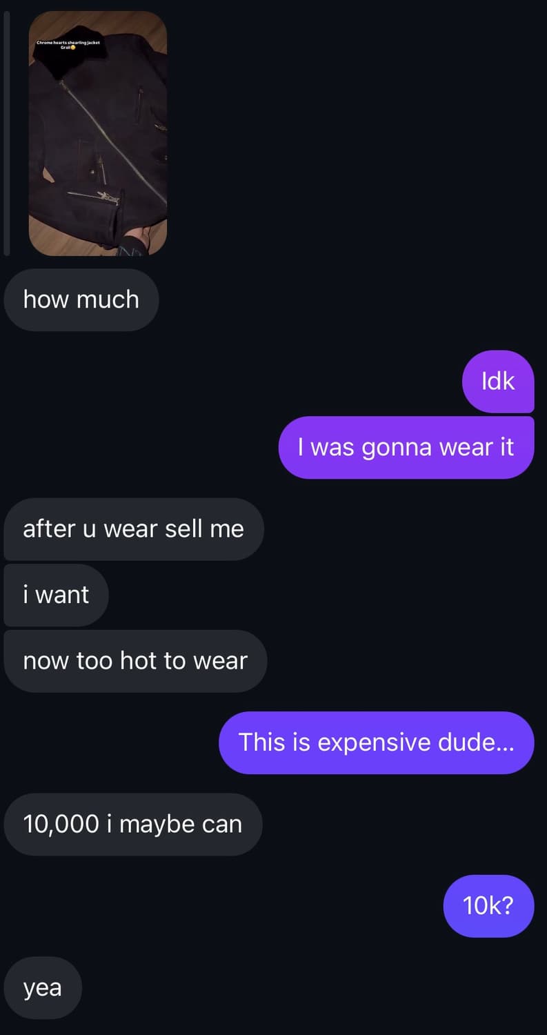 [M] 크롬하츠 빈티지 무스탕 상품이미지10
