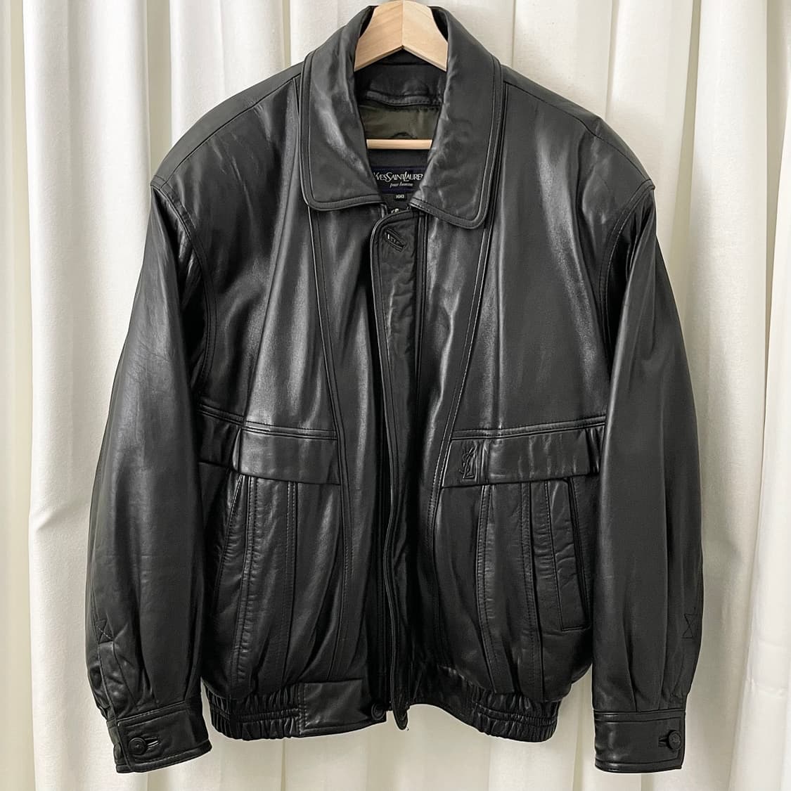 입생로랑 쉽 스킨 양가죽 봄버자켓 상품이미지2
