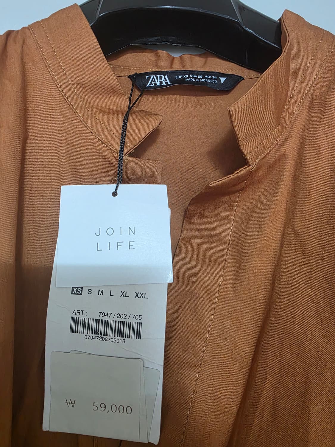 [새제품] 자라 랩 셔츠 롱 원피스 상품이미지3