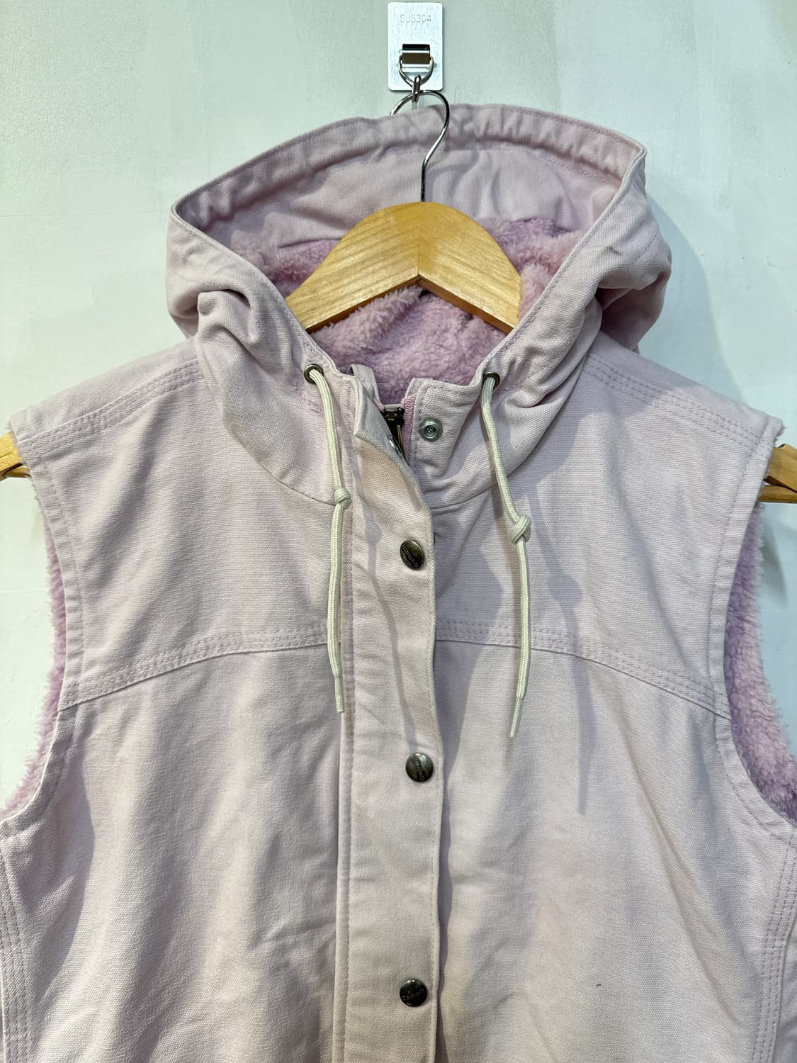 칼하트 연보라 플리스 후드 베스트 조끼 상품이미지2