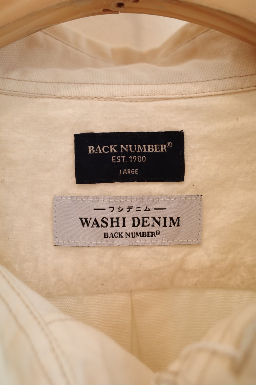 BACK NUMBER 와시데님 투포켓 워크셔츠 상품이미지3