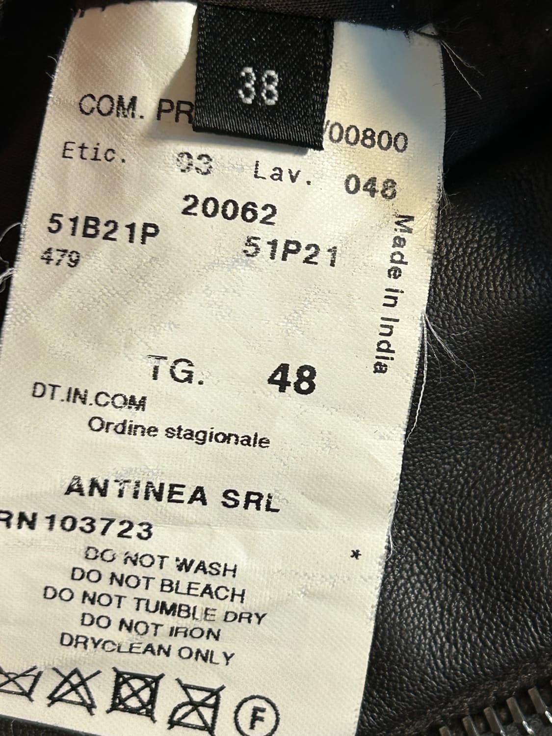 엠포리오 아르마니 레더 블루종 자켓 상품이미지7