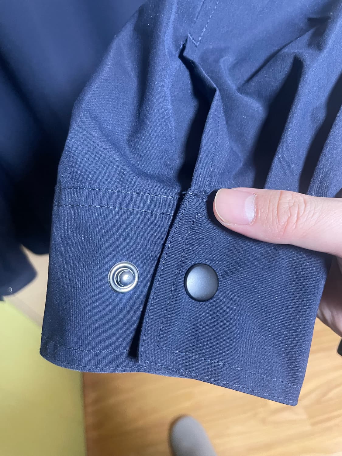 칼라파타르 코튼 나일론 자켓 네이비 L 상품이미지4