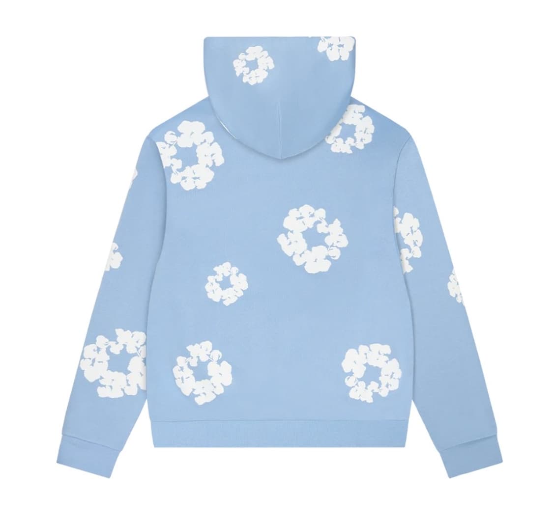 데님티어스 라이트 블루 후드티 M 상품이미지2