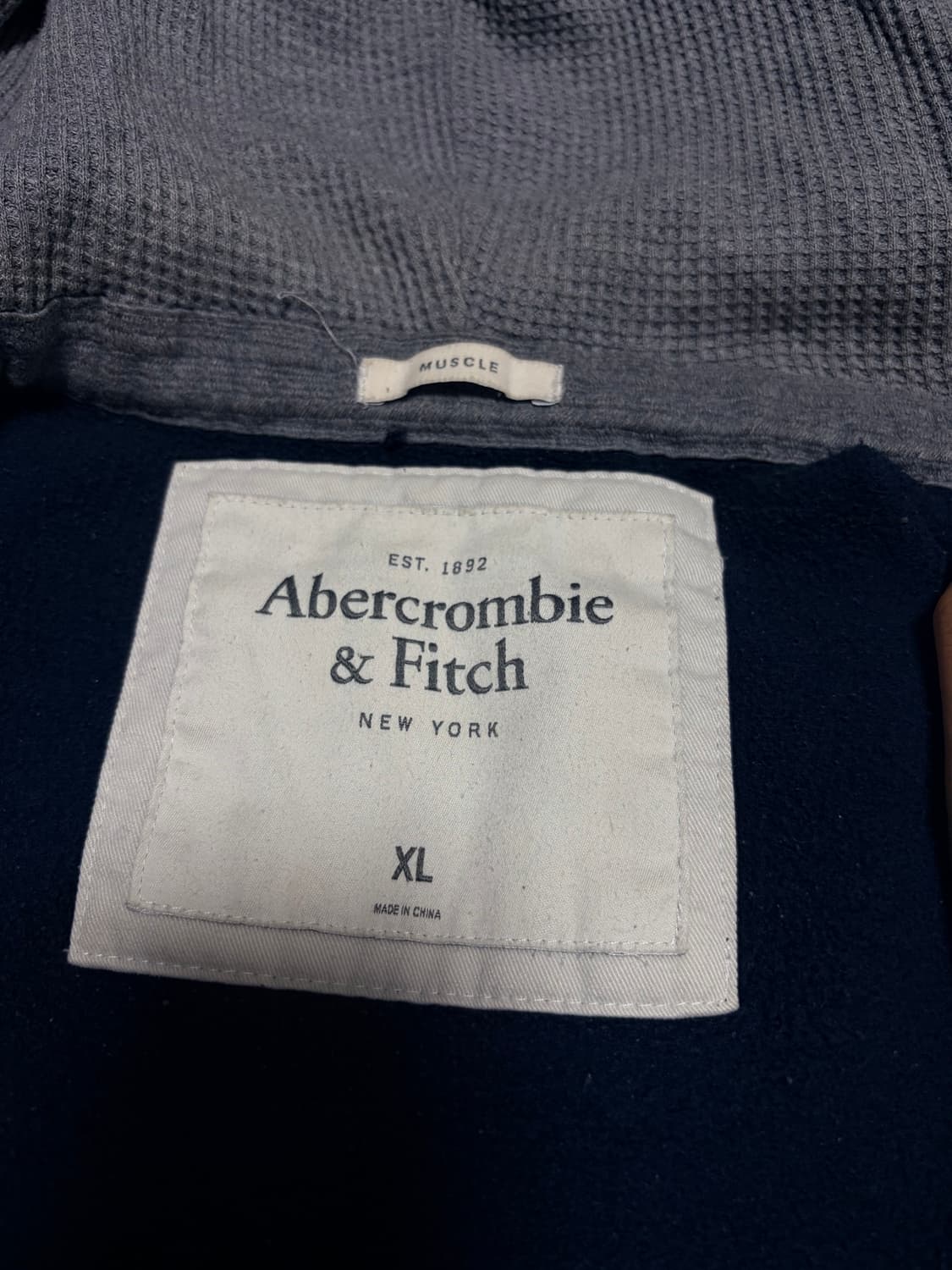 [XL]아베크롬비 후드집업 네이비 상품이미지2