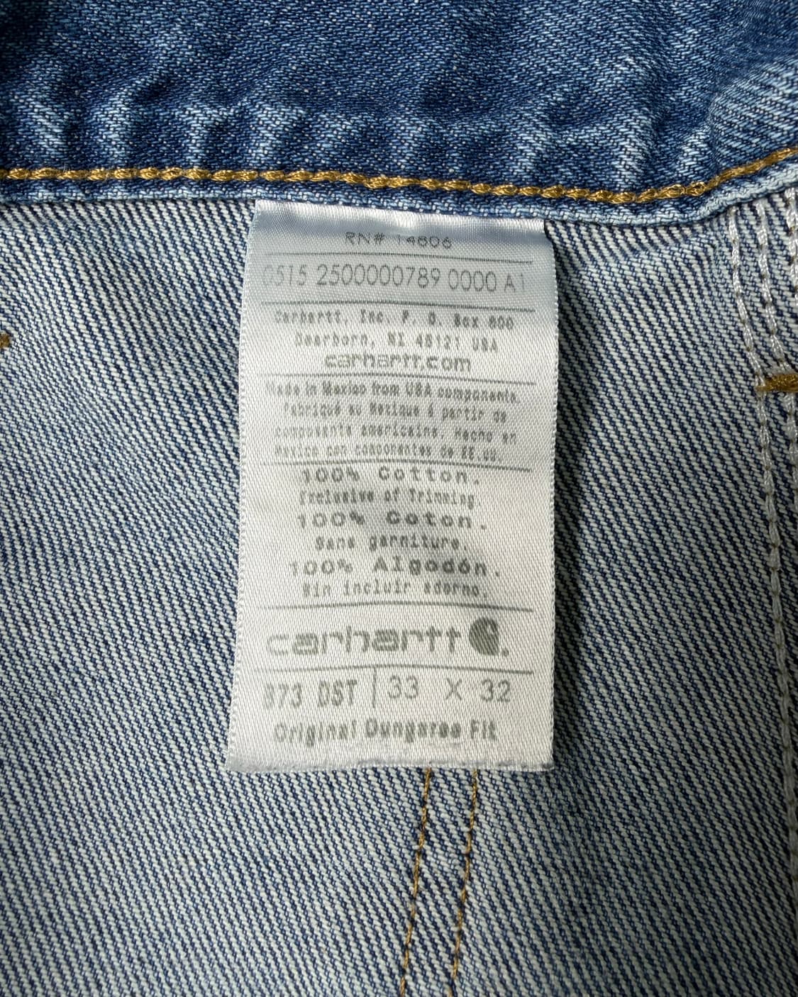 10s Carhartt Double Knee Work Denim 상품이미지3