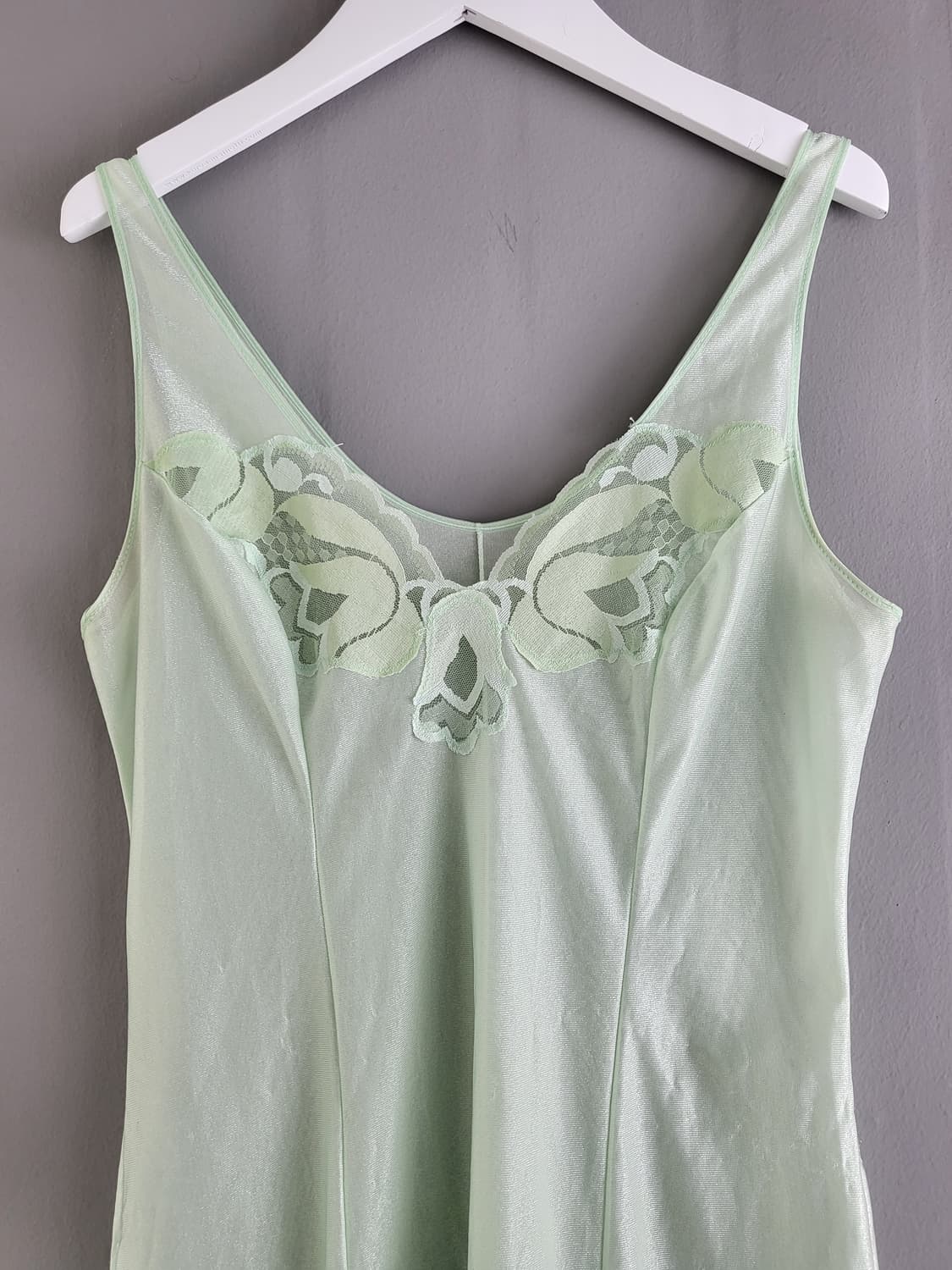 빈티지 피스타치오 민트 그린 슬립 원피스 상품이미지5